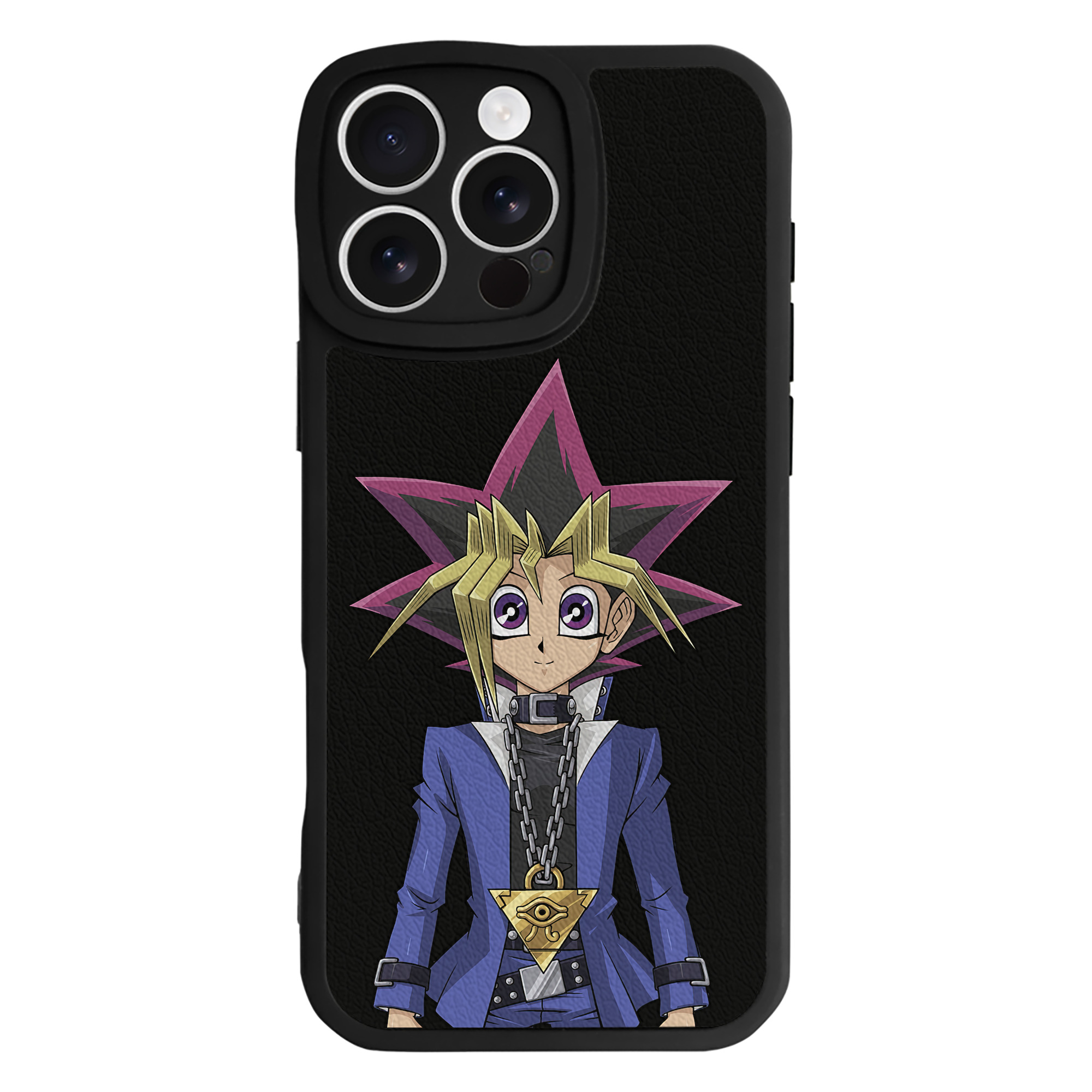 遊☆戯☆王 Yu-Gi-Oh! 【iPhone 16シリーズ対応】シリコンスマホケース（レザー調） 材質：シリコン